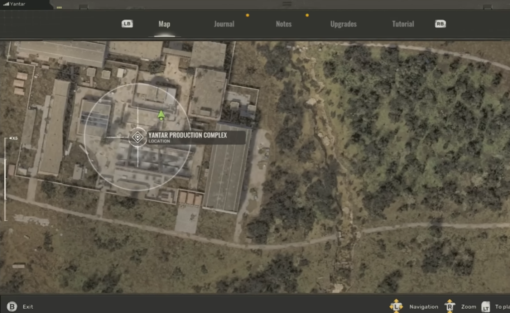 Карта показывает Yantar Production Complex рядом лесом