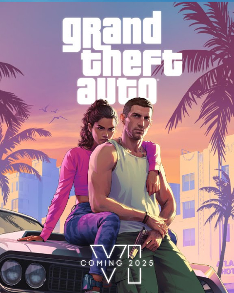 Мужчина и женщина сидят на машине, Grand Theft Auto VI