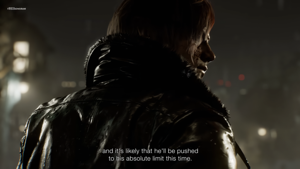 Леон Кеннеди из Resident Evil оглядывается ночью на улице