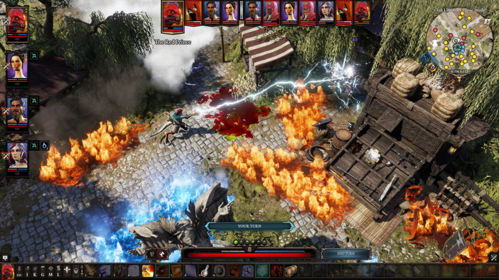 Бой в Divinity: Original Sin 2 на мостовой