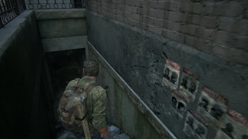 Джоэл из The Last of Us спускается в подвал
