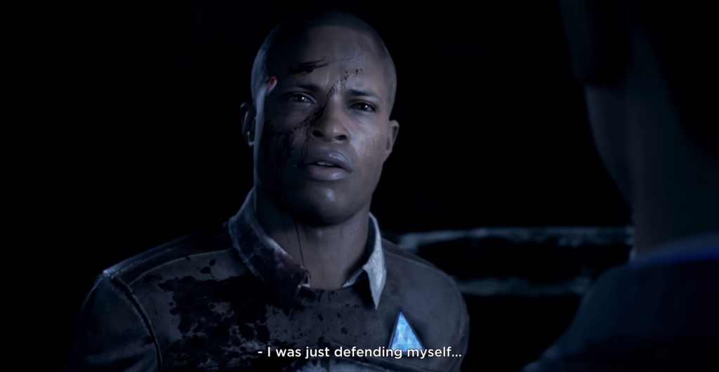 Маркус из Detroit: Become Human говорит в темноте