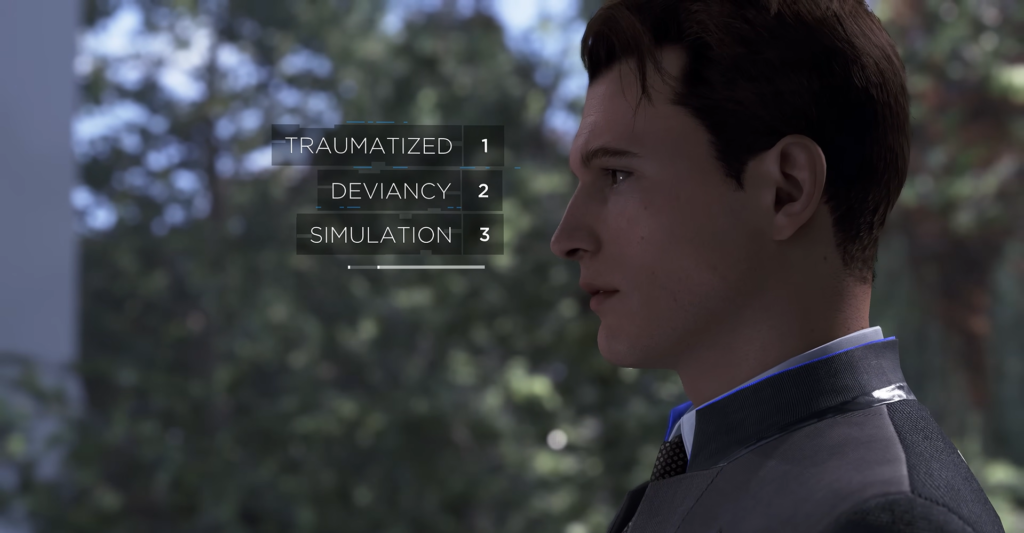 Коннор из Detroit: Become Human смотрит в окно