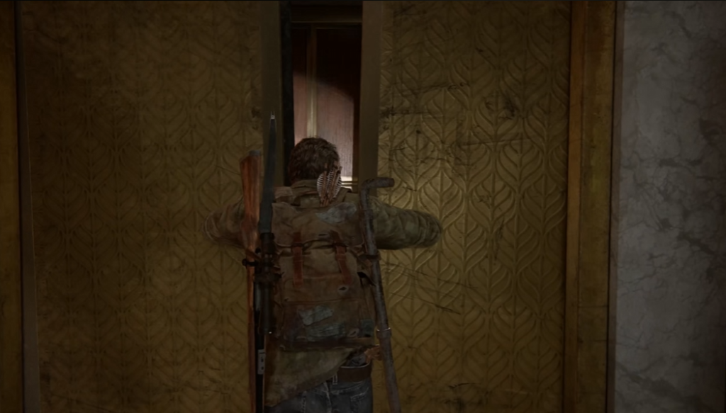 Джоэл из The Last of Us открывает лифт в здании