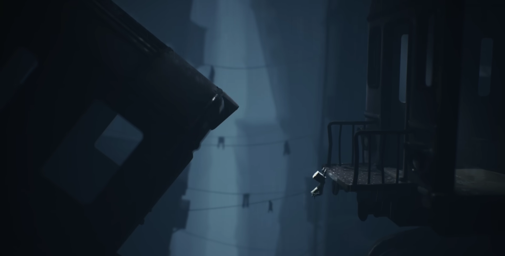 Шестой висит на платформе в Little Nightmares