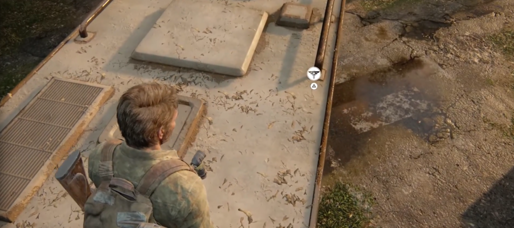 Джоэл из The Last of Us стоит на крыше