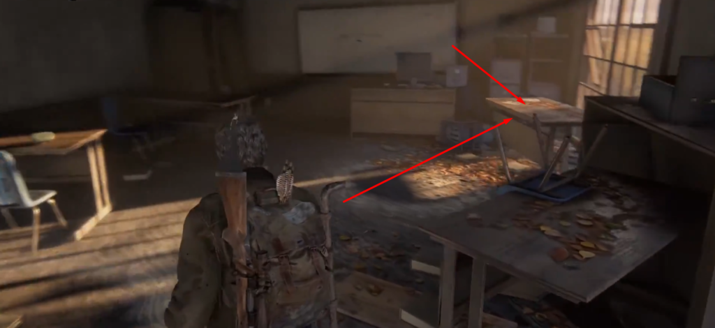 Джоэл из The Last of Us осматривает класс школы