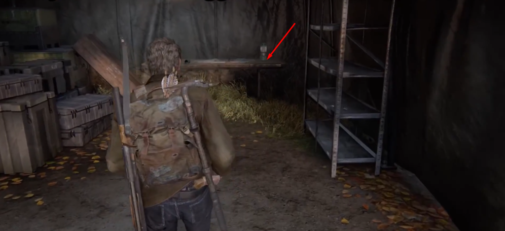 Джоэл из The Last of Us идет в палатке