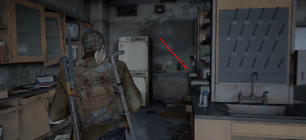 Джоэл из The Last of Us идет в лаборатории