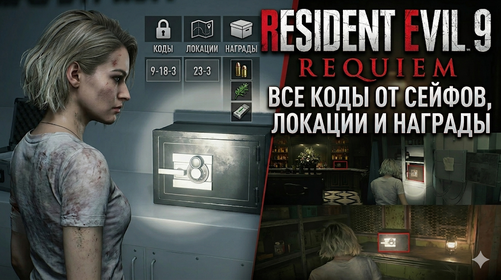 Джилл Валентайн стоит у сейфа Resident Evil 9