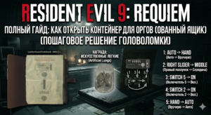 Resident Evil 9 Requiem: Решение головоломки с контейнером для органов