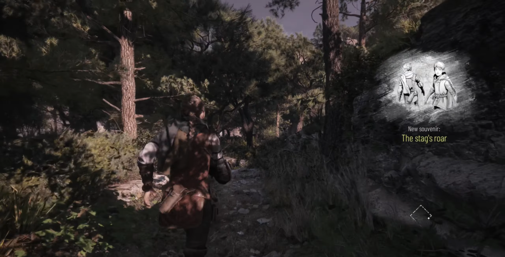 Амиция бежит по лесной тропе в A Plague Tale