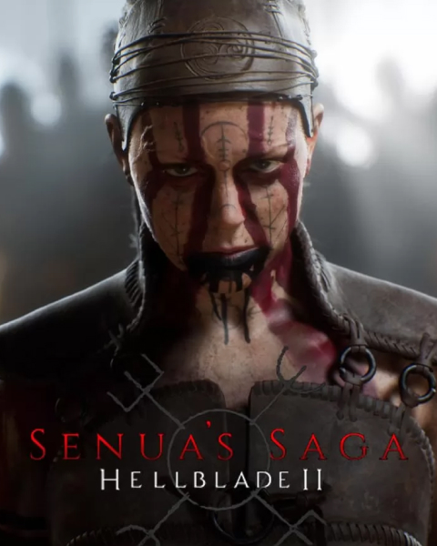 Сенуа из Hellblade II смотрит вперед на фоне тумана